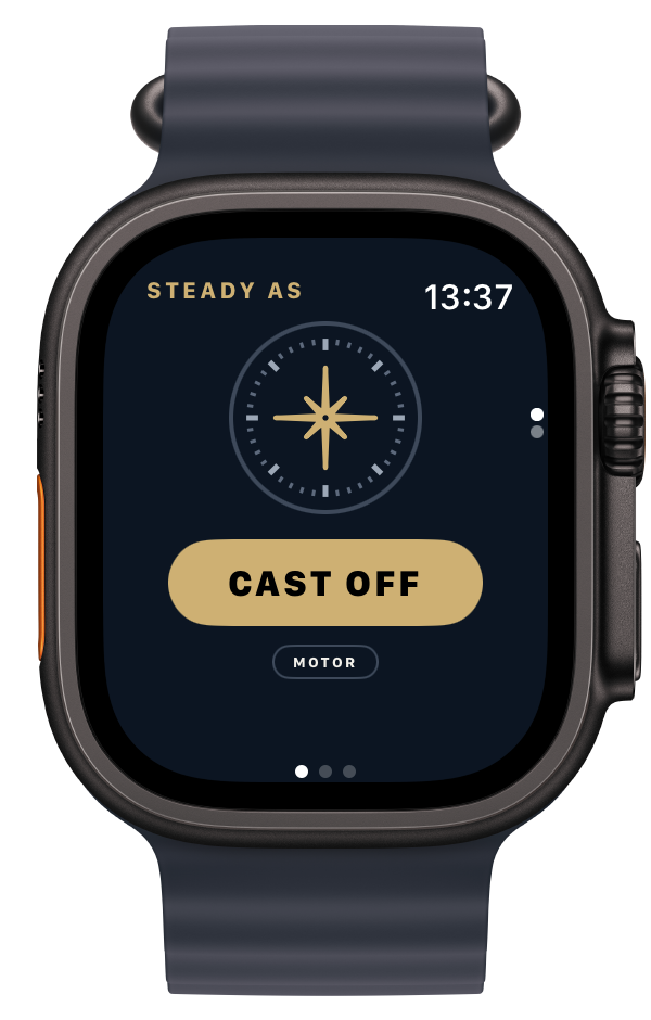 Steady As on Apple Watch Ultra: the Cast off button, Motor